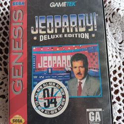Jeopardy Deluxe Edition Sega Genesis 