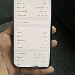 iPhone 15pro max 512gb