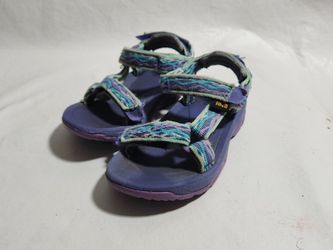 Teva Hurricane XLT 2 Sandals Toddler Sz 7 Girls Purple Teal Hook Loop Hiking