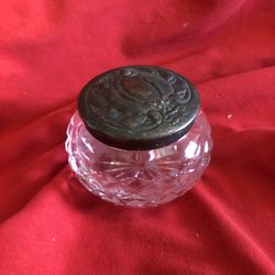 Waterford Crystal Silverplate Powder Bowl