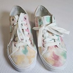 K SWISS Port Tie Dye / White Canvas Sneaker - Women’s Sz 9.5