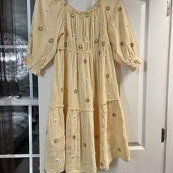 New Zara girls sunflower dress 11/12