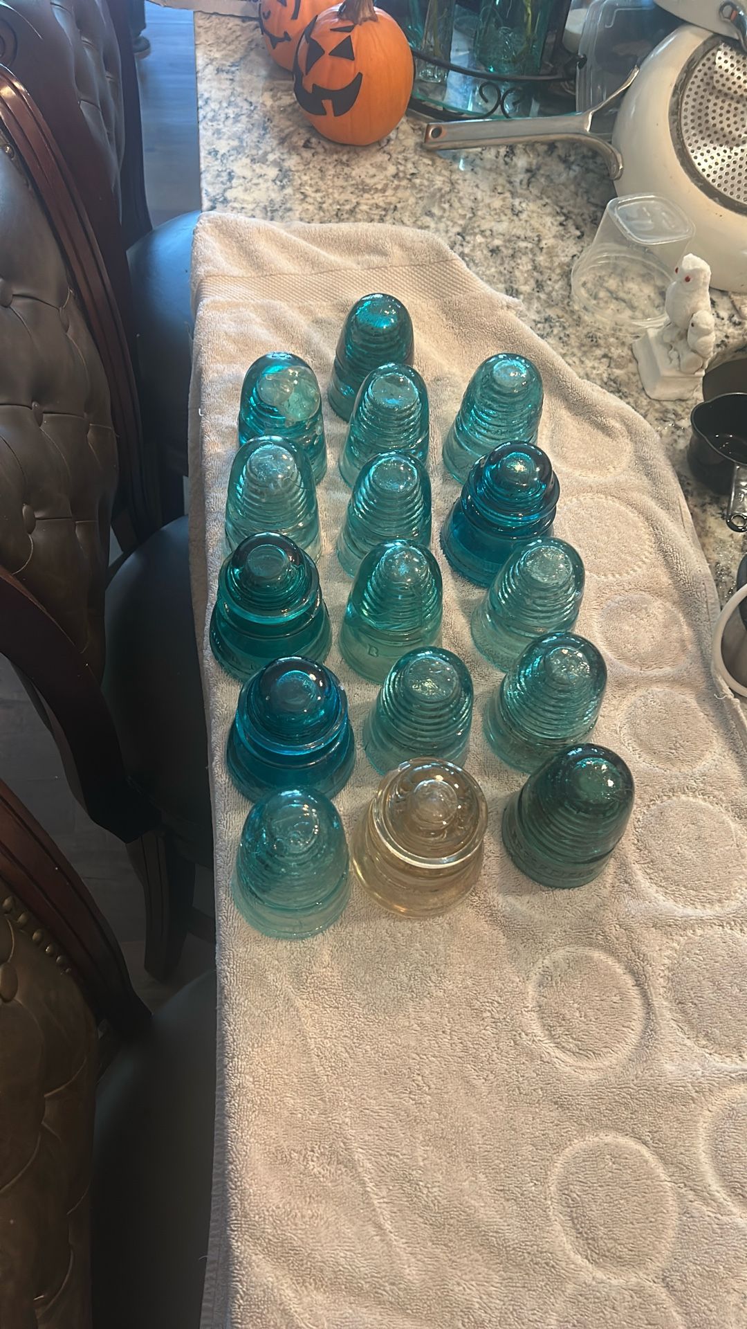 Vintage Glass Electrical Insulator Lot Of 16