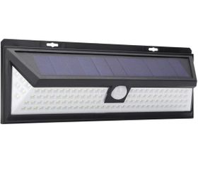 Solar Wall Light 118LED, 3 Lighting Modes Motion Sensor Energy Saving, Solar Powered Easy Install Garden Security Light for Outdoor Use