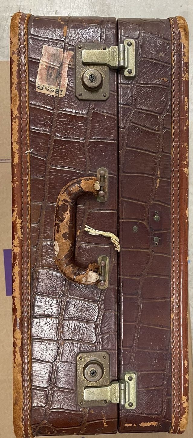 Alligator Skin Amelia Earhart Suitcase