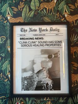 Framed Funny Newspaper Print Wall Art