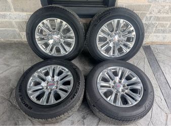 20’ Denali Yukon AT4 Tahoe Suburban Silverado Wheels Tires GM 6 lug