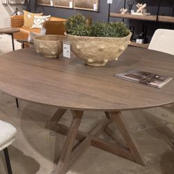 Mercana Jennings 60" Light Brown Wood Dining Table 70847