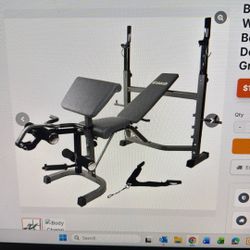 Body Champ Olympic Weight Bench With Preacher curl