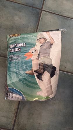 Inflatable Ostrich Ride-On Kids Costume