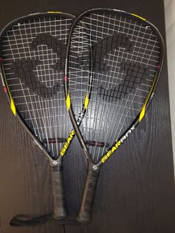 2 Gearbox Carbon Fiber Racket Ball Racquets – Excellent Condition