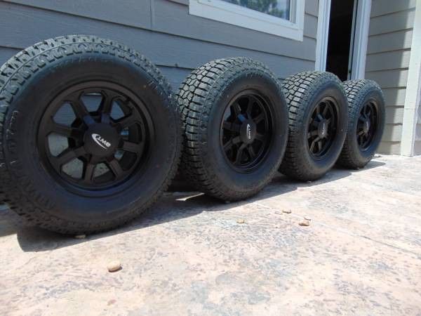 New 17X9 Matte Black Rims & LT 285 70 17 Advanta ATX A/T Tires *8X6.5* - $1,600 (Aurora)