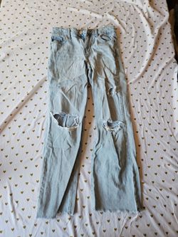 RSQ light blue distressed dad jeans size 12