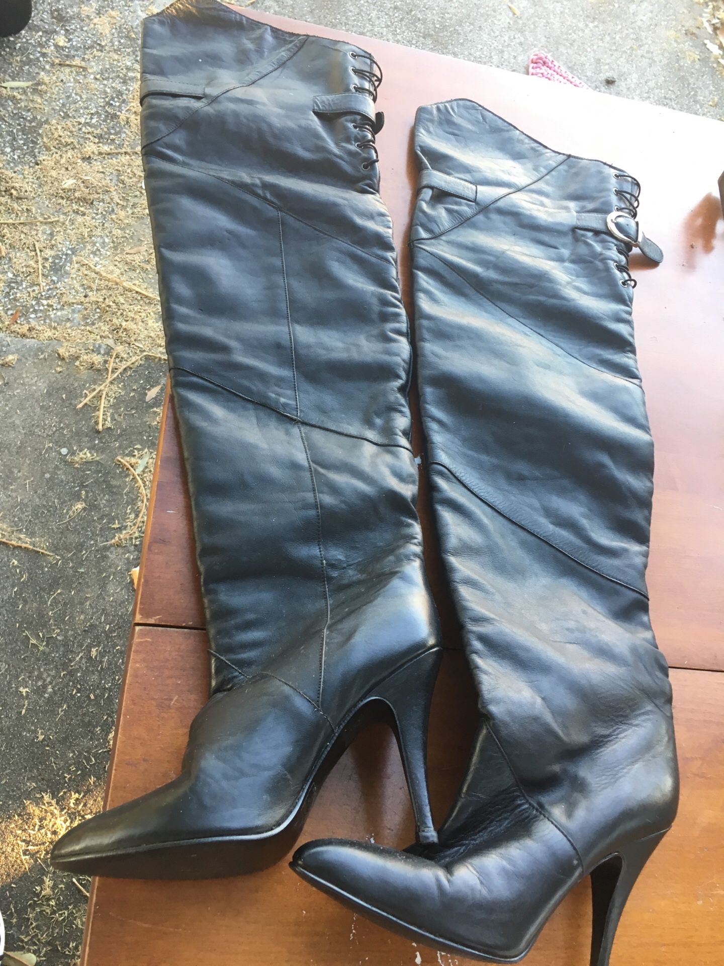 Thigh high boots size 7