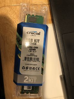 Crucial Ram 8GB Kit (2x4) DDR4 Desktop Memory - New Sealed