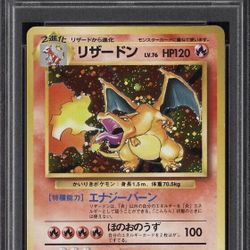 PSA 9 Charizard Holo No Rarity Symbol 1996 No.006 Basic Japanese Pokemon Card