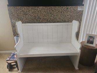 White Church Pew / Bench