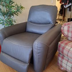 Leather recliner