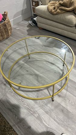 Gold coffee table