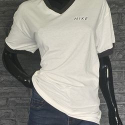 Nike White Short Sleeve Tee Women's Large 