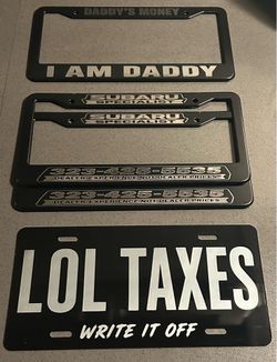Laser Engraved Aluminum License Plates & License Frames