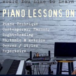Music Lessons/ Piano Lessons 