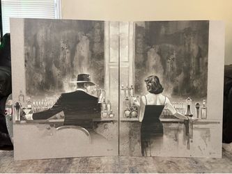 Matching Black & White Canvas Art Set