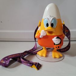 Disney Parks Donald Duck Candy Corn Sipper Souvenir Halloween Cup Bottle