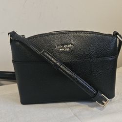 Like New!Kate Spade Black Leather Crossbody Bag