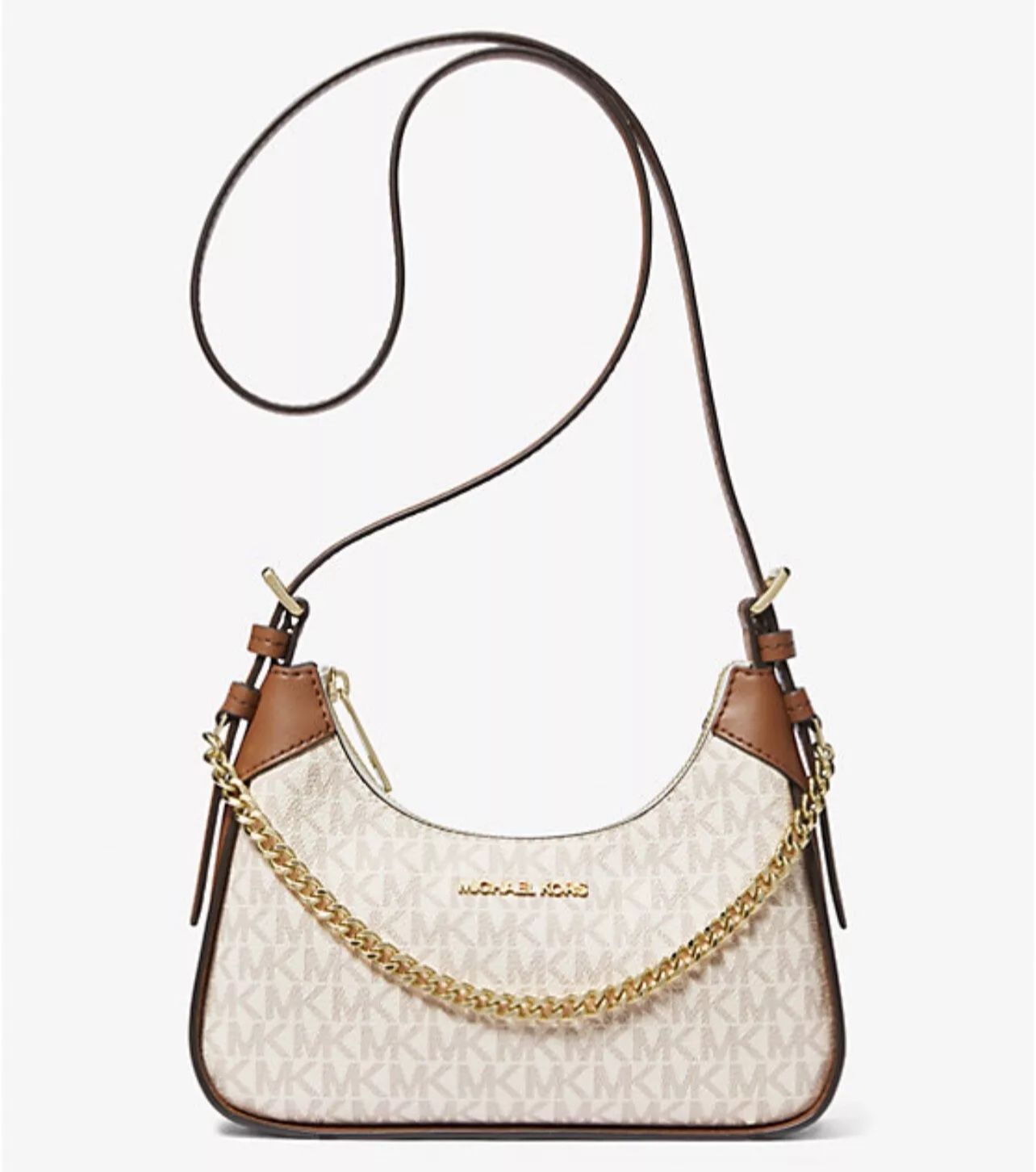 Michael Kors Wilma Small Vanilla Signature Logo 