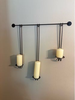 Wall candle holder