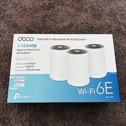 Deco 6E WiFi Tri-band Mesh System
