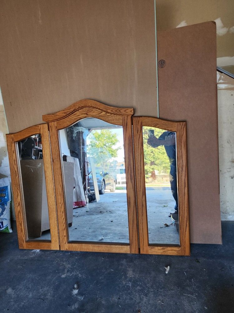 Oak Mirror