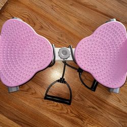 Waist Twister, Ab Machine with 300 Ibs Weight Capacity, Workout for Slim - Pink