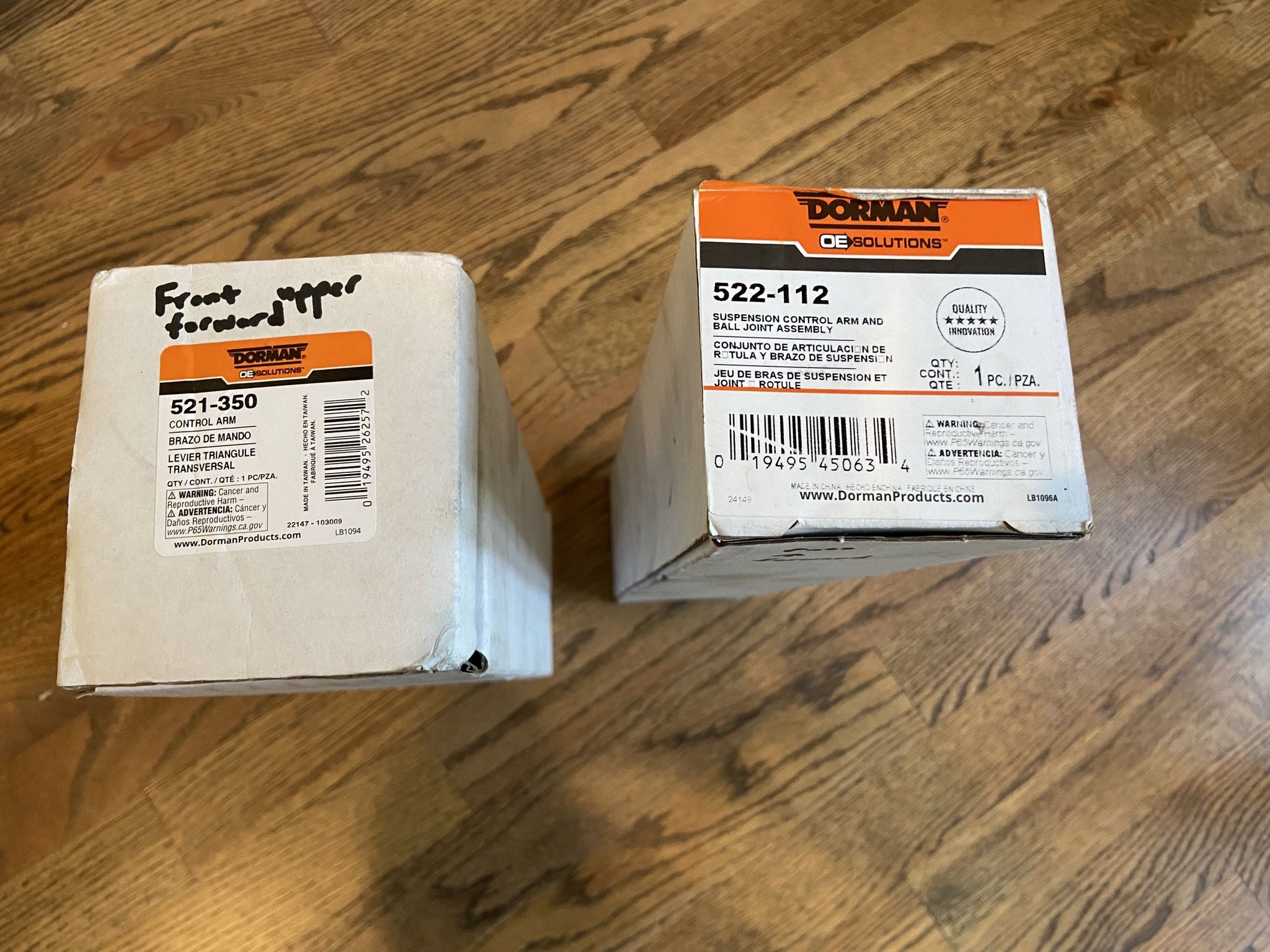 NEW IN BOX 2009-2016 AUDI A4 B8 UPPER CONTROL ARMS