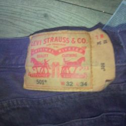 Levis 501 32w 34l