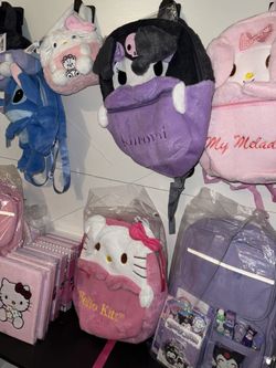 Backpacks with stationary bundle inside Stitch, Kuromi, Hello Kitty