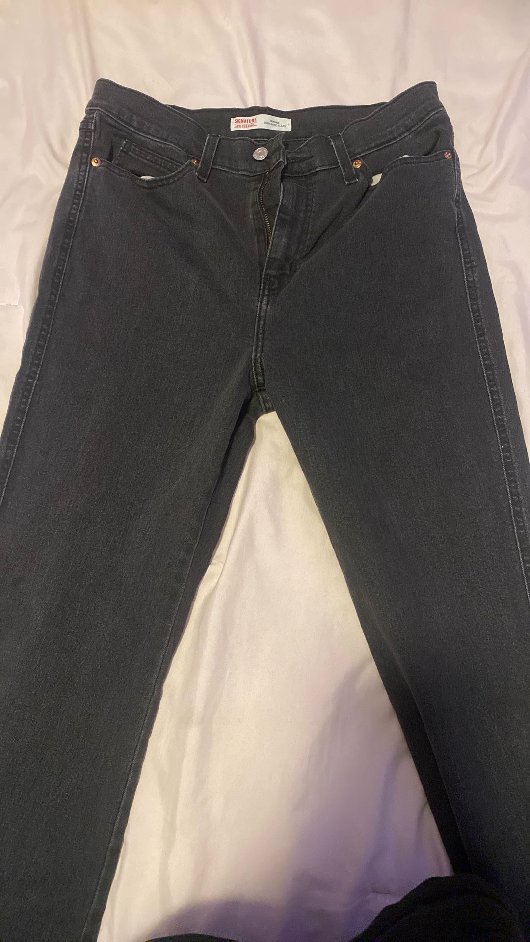 Signature Levi Strauss High Rise Flare Jeans