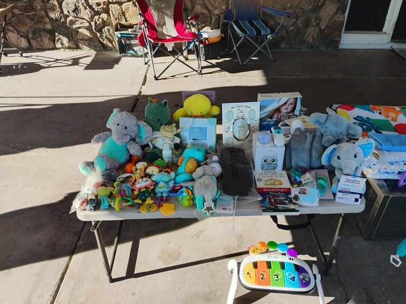 New Born Baby Clothes, Toys, Blanket, Etc