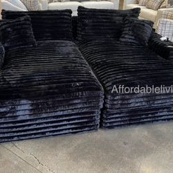 Double Chaise Sofa W/ USB Plug Brand New In Box