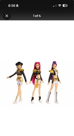 NEW K-Pop Demon Hunters Singing Dolls Full Set 3pc Zoey Mira Rumi 12"