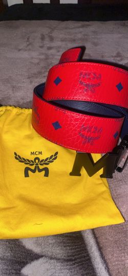 Red Mcm belt