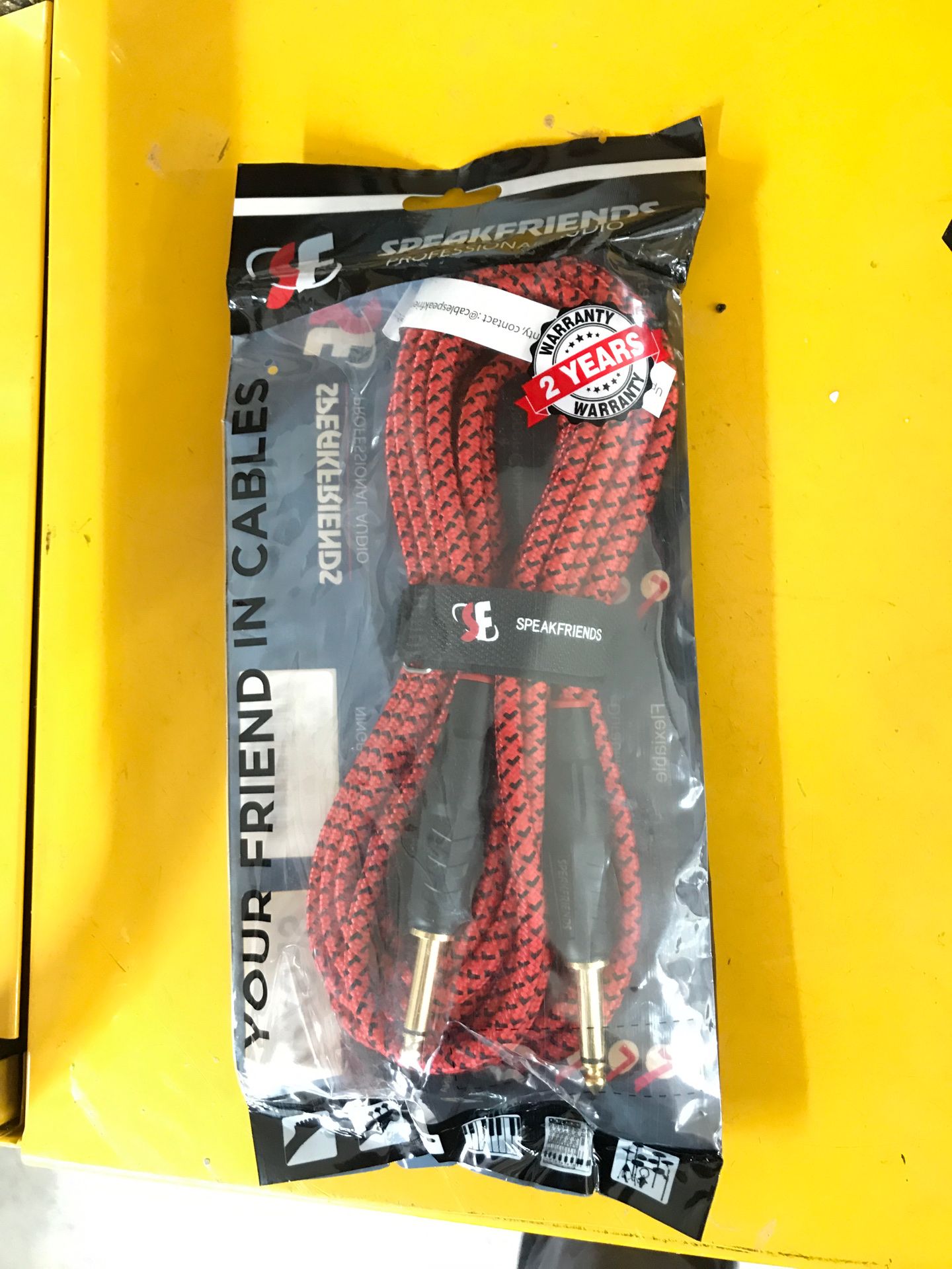 1/4” guitar or instrument cable