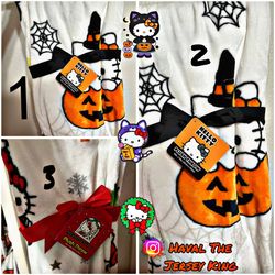 Hello Kitty Plush Throw Blanket Halloween/Christmas Bundle 🎃 2 X 👻 1 X🎄
