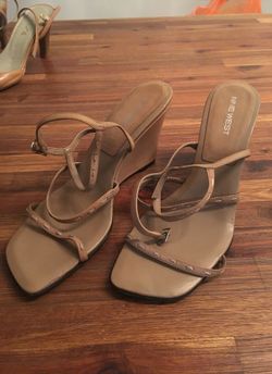 Nine west big wedges size 6 1/2 slightly used