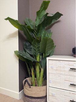 Faux Artificial Birds of Paradise Plant Tree Banana