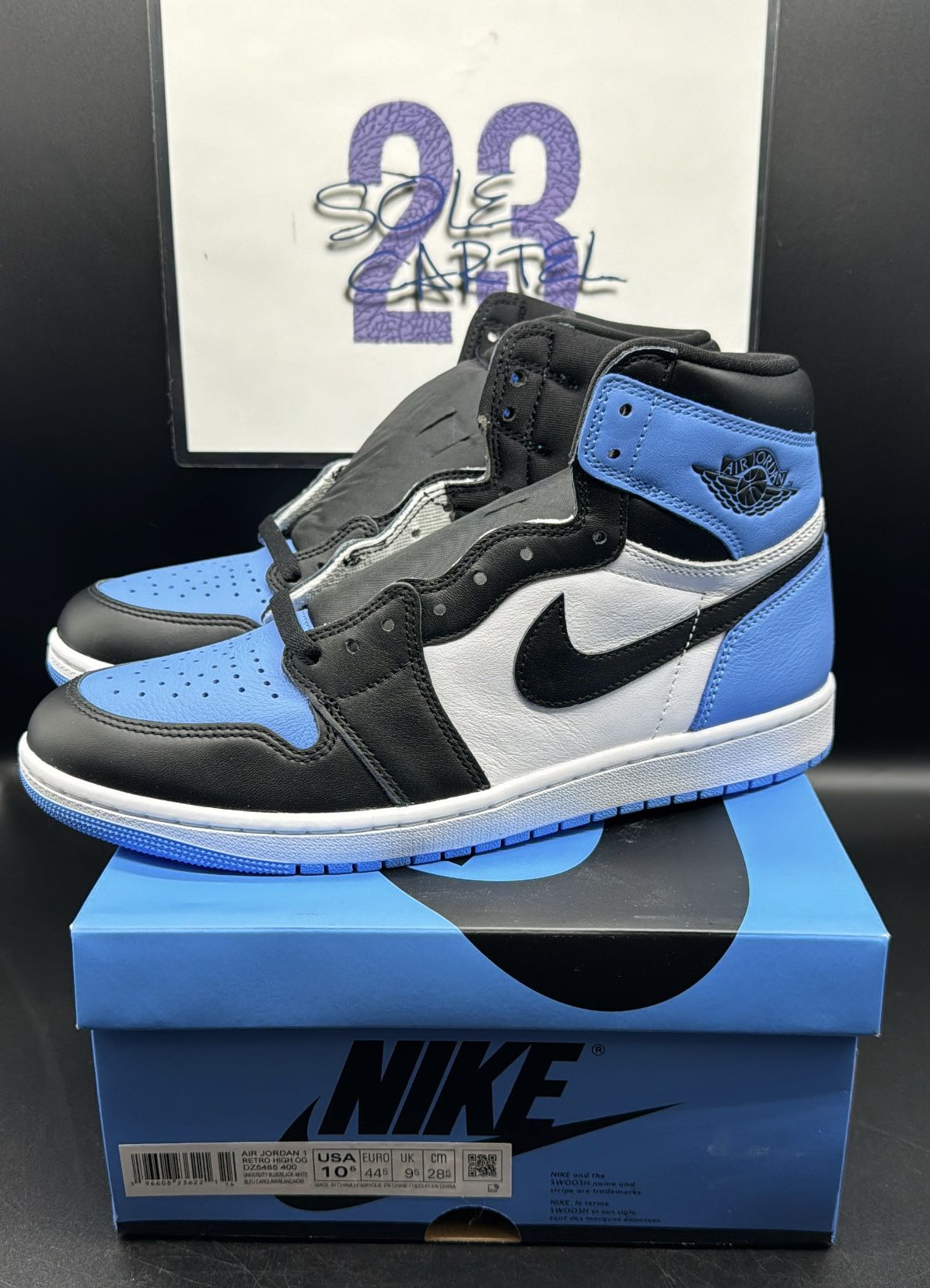 Jordan 1 UNC Toe