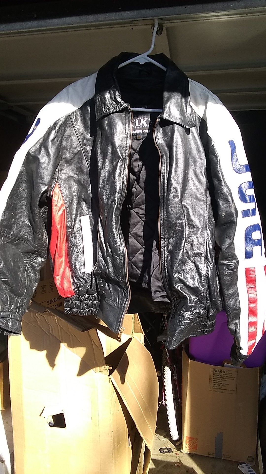 USA leather jacket