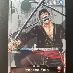 One Piece Card Game Roronoa Zoro (AA) Promotional Card (OP01)