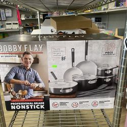 Bobby Flay by GreenPan 13-Piece Professional Grade Ceramic Nonstick Cookware Set 